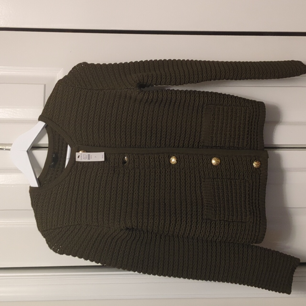 Talbots sweater jacket, NWT, size P